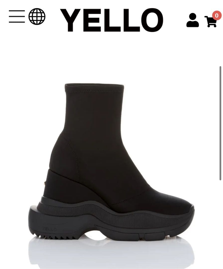 【YELLO】TOKYO BLACK DOUBLE SNEAKER BOOTS