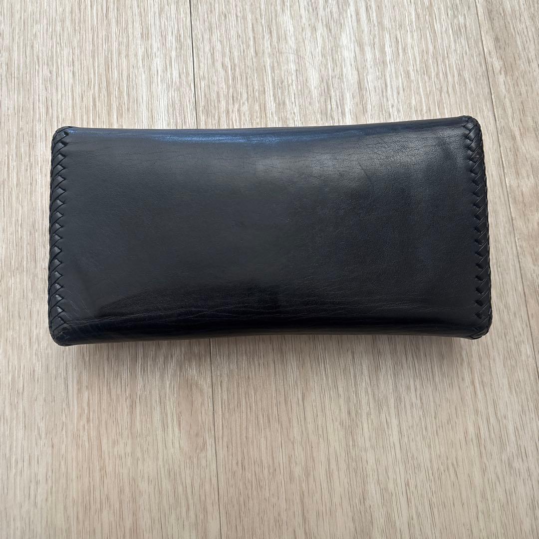 レザー 長財布 黒 赤 クロスモチーフ V系 お兄系 レザー シルバー