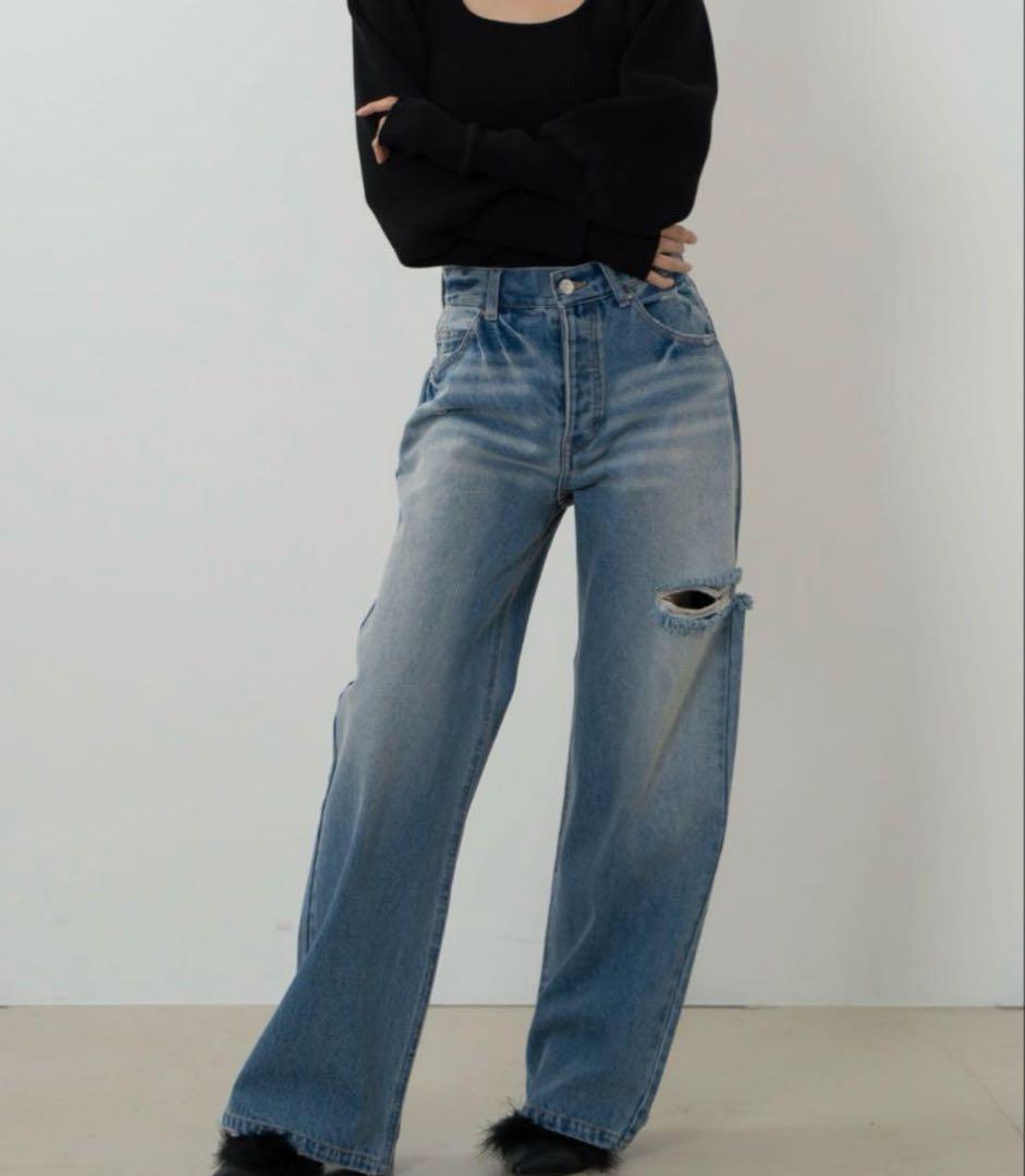 SENEE セニー　ルーズビンテージライクデニム Mサイズ