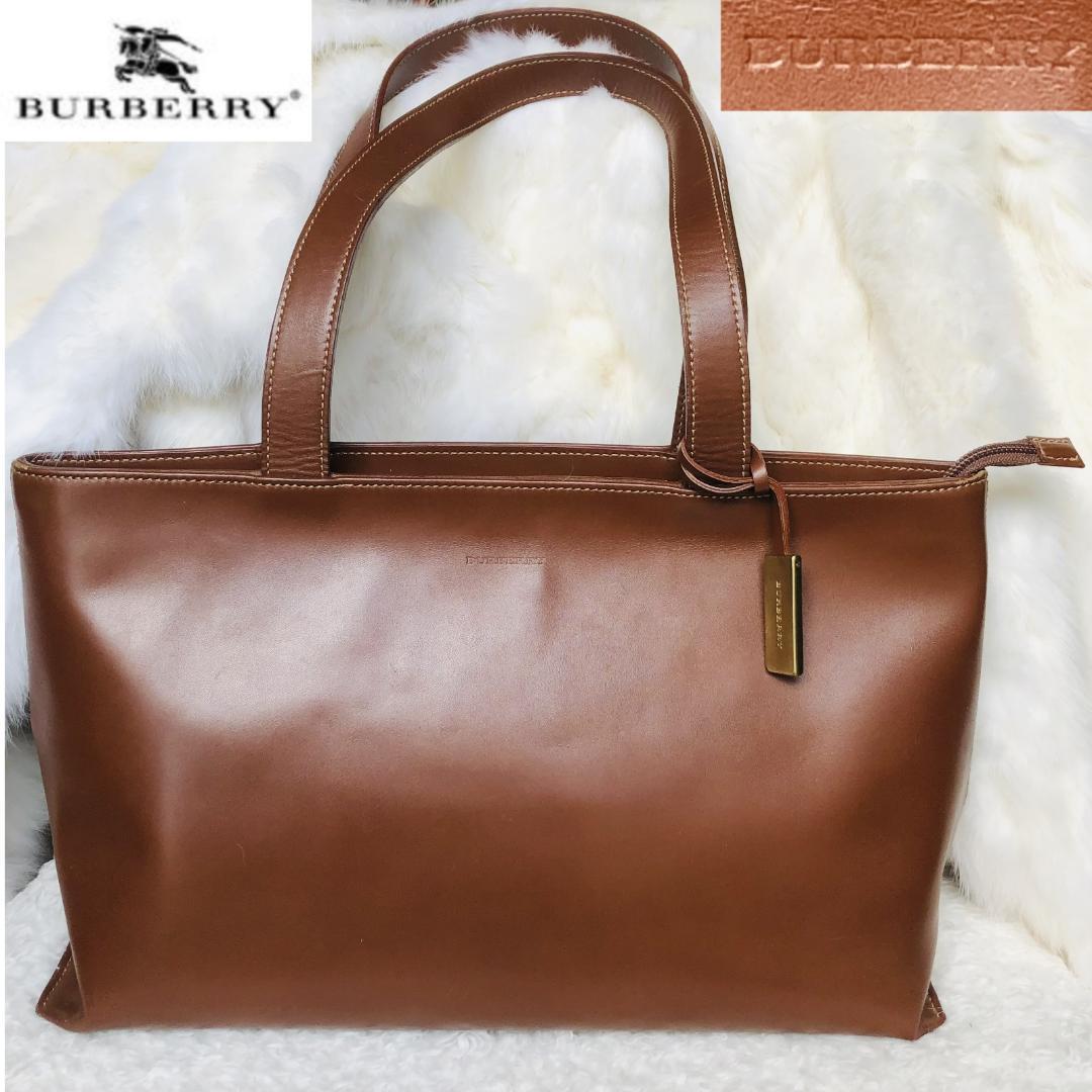 バーバリー バッグ ノバチェック ブラウン MADE IN ITALY