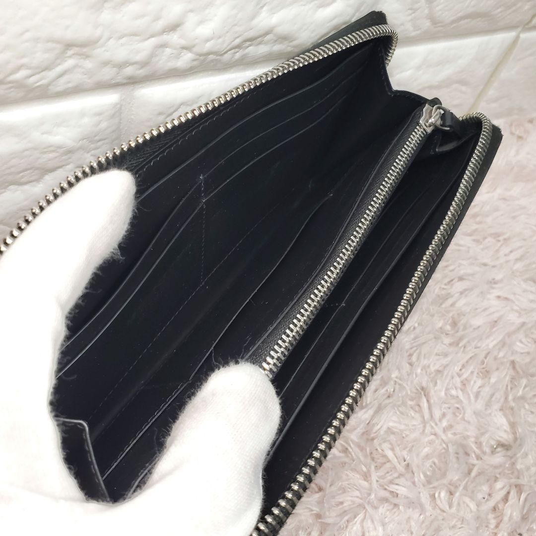 最新モデル dunhill ダンヒル ロゴ総柄 ラウンドファスナー長財布 極美品