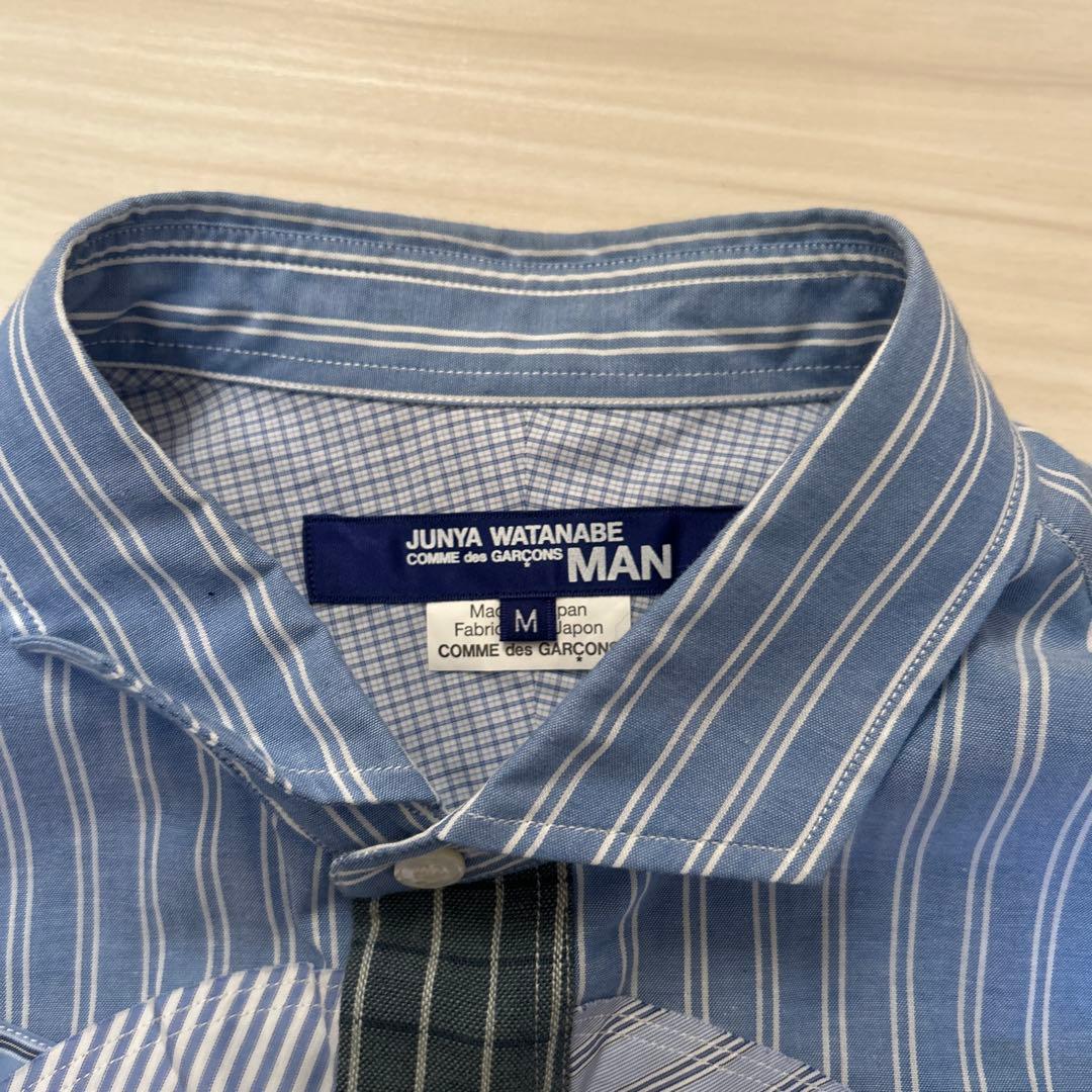 JUNYA WATANABE MANパッチワーク長袖シャツ M