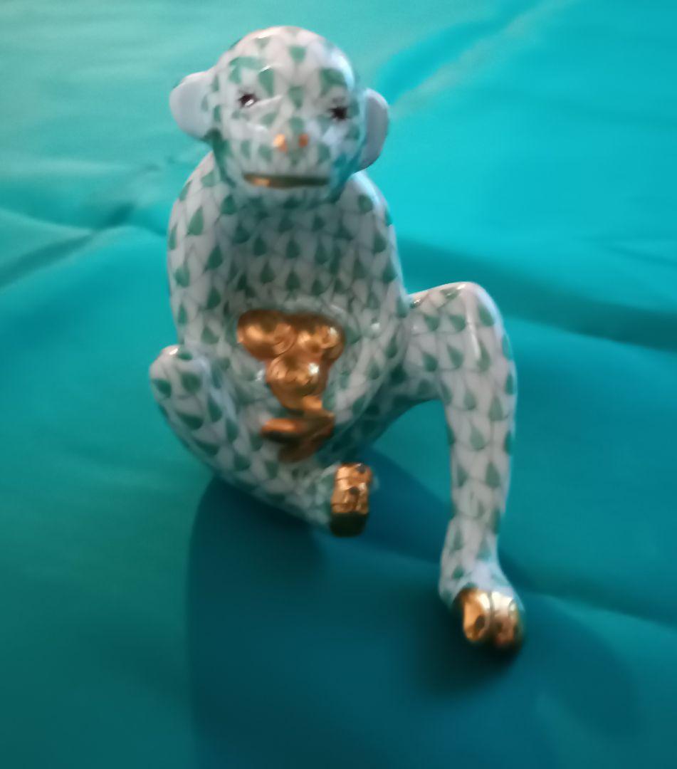 ヘレンド　HEREND　干支シリーズ　猿の置物