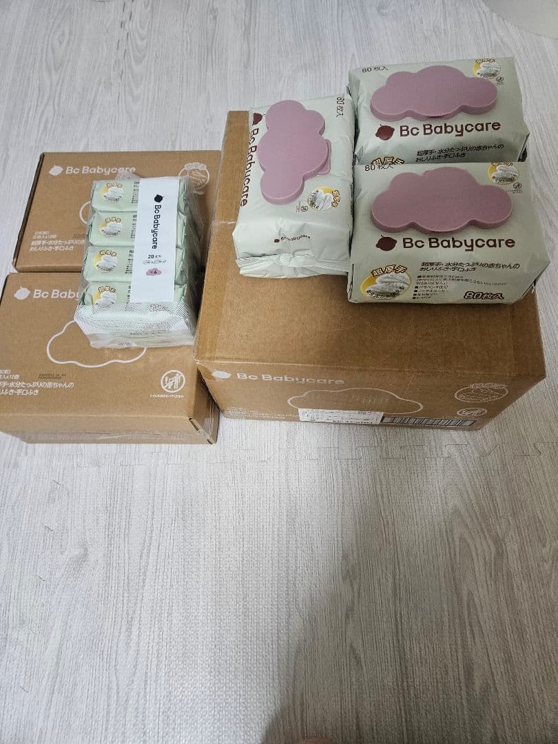 Bc Babycare おしりふき 80枚×15個+ 20枚×28個