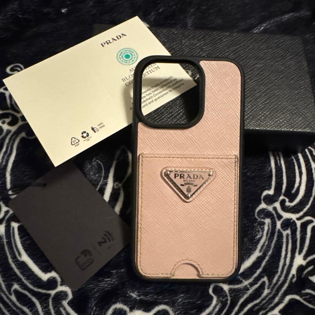 PRADA iPhone14pro ケース カードポケット付き
