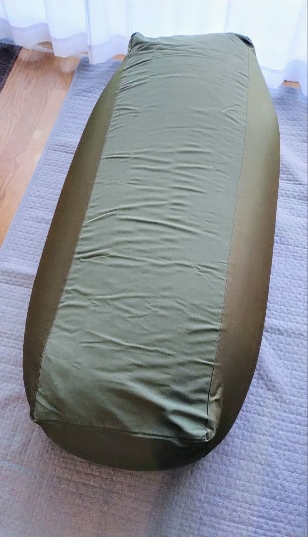 無印良品 人をダメにする ビーズソファ 長方形 カーキ