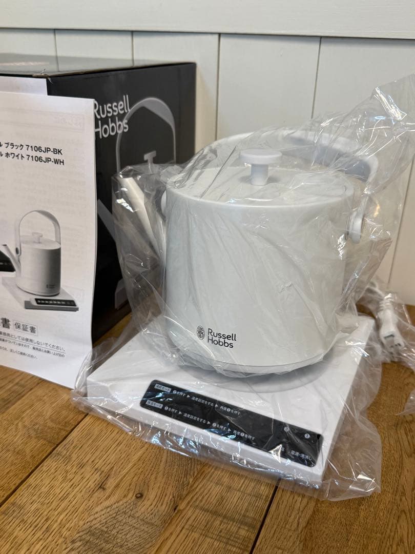 新品 ラッセルホブス T ケトル 0.6L 7106JP-WH