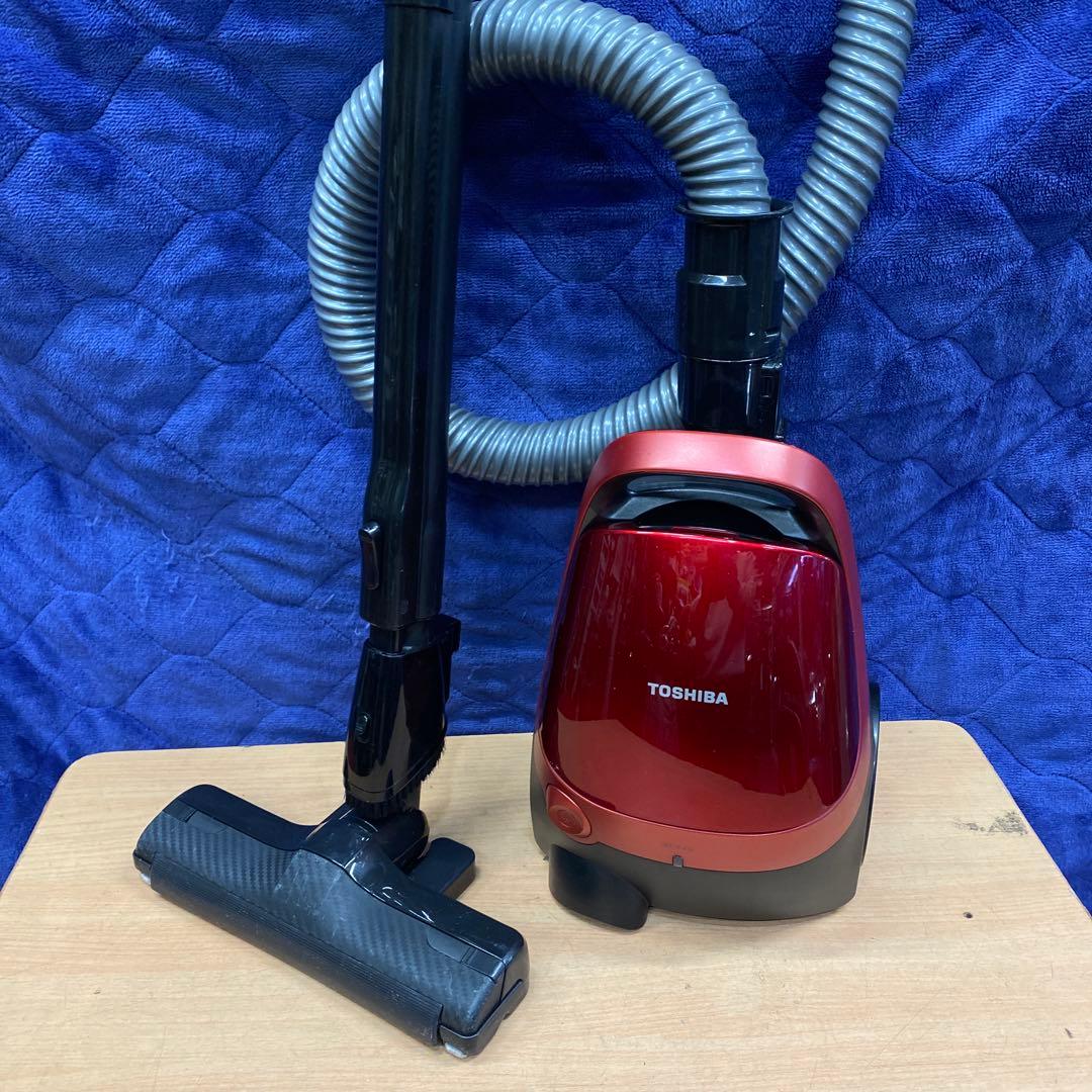 美品　TOSHIBA キャニスター掃除機 電動回転ヘッド(￼レッド)2023’