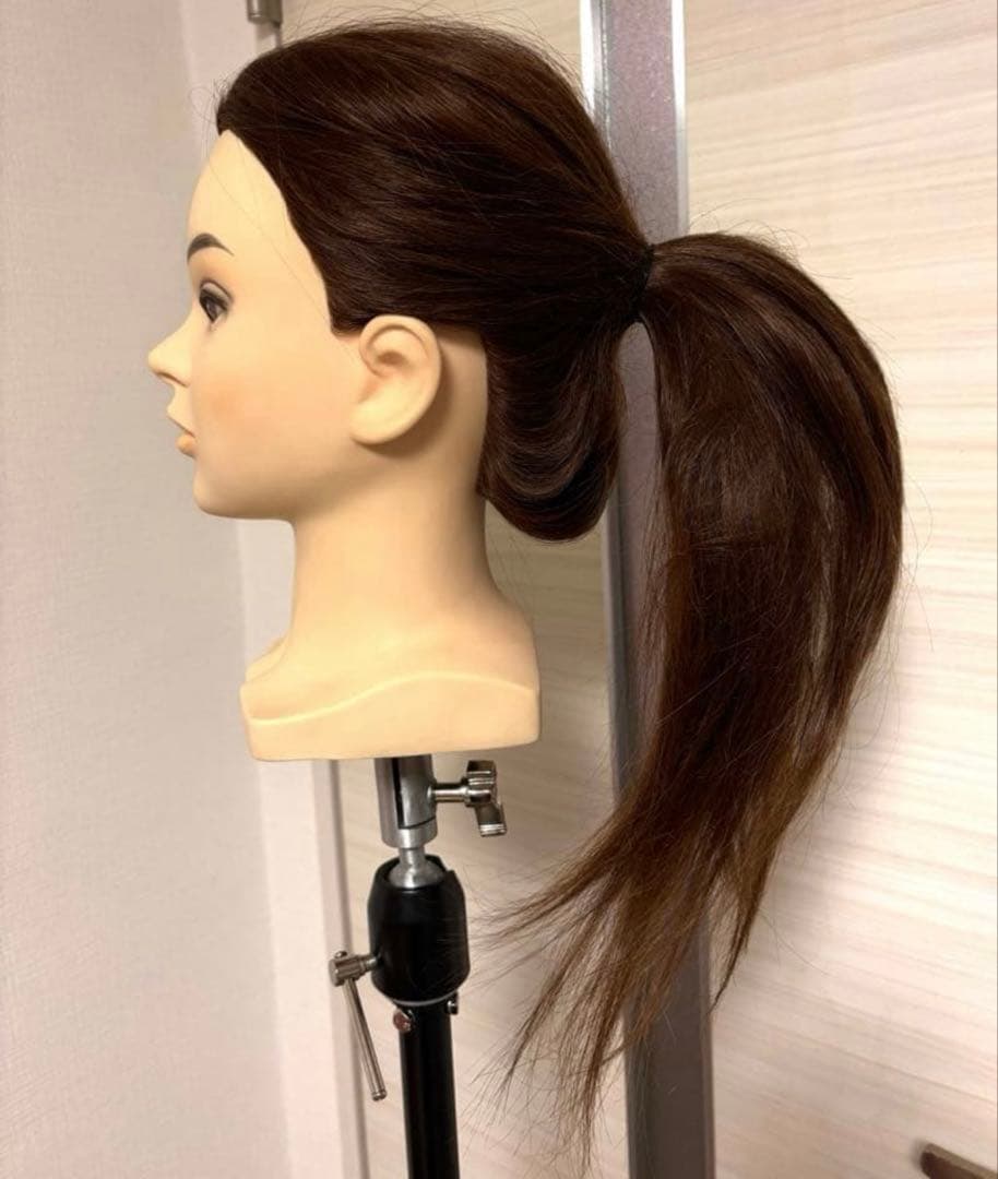 ブラウンロング　ウィッグ　　中古美品