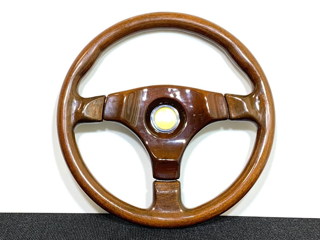 エムズスピード ウッド ステアリング センターパッド ホーンボタン付 希少