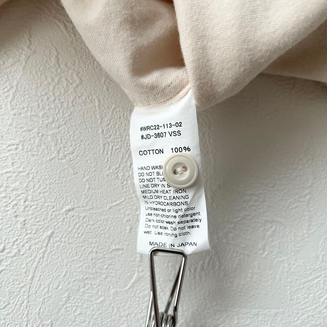 DANTON 日本製 バンドカラー フランネルシャツ 42