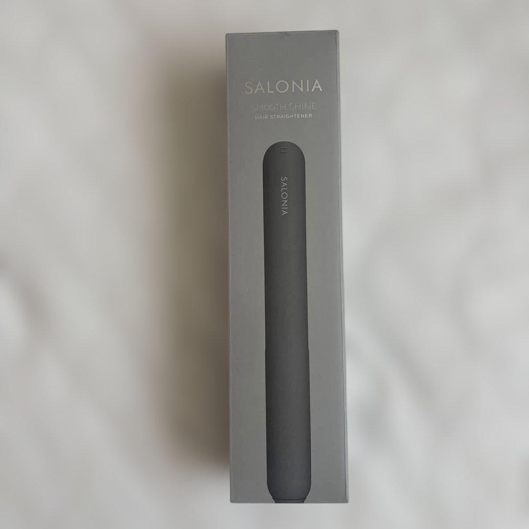 SALONIA スムースシャイン ヘアストレートナー グレー 24mm