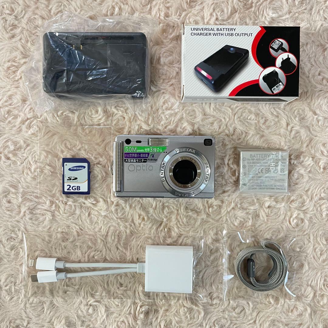スマホ転送OK✨PENTAX Optio s5i✨動作確認済 可愛すぎるコンデジ