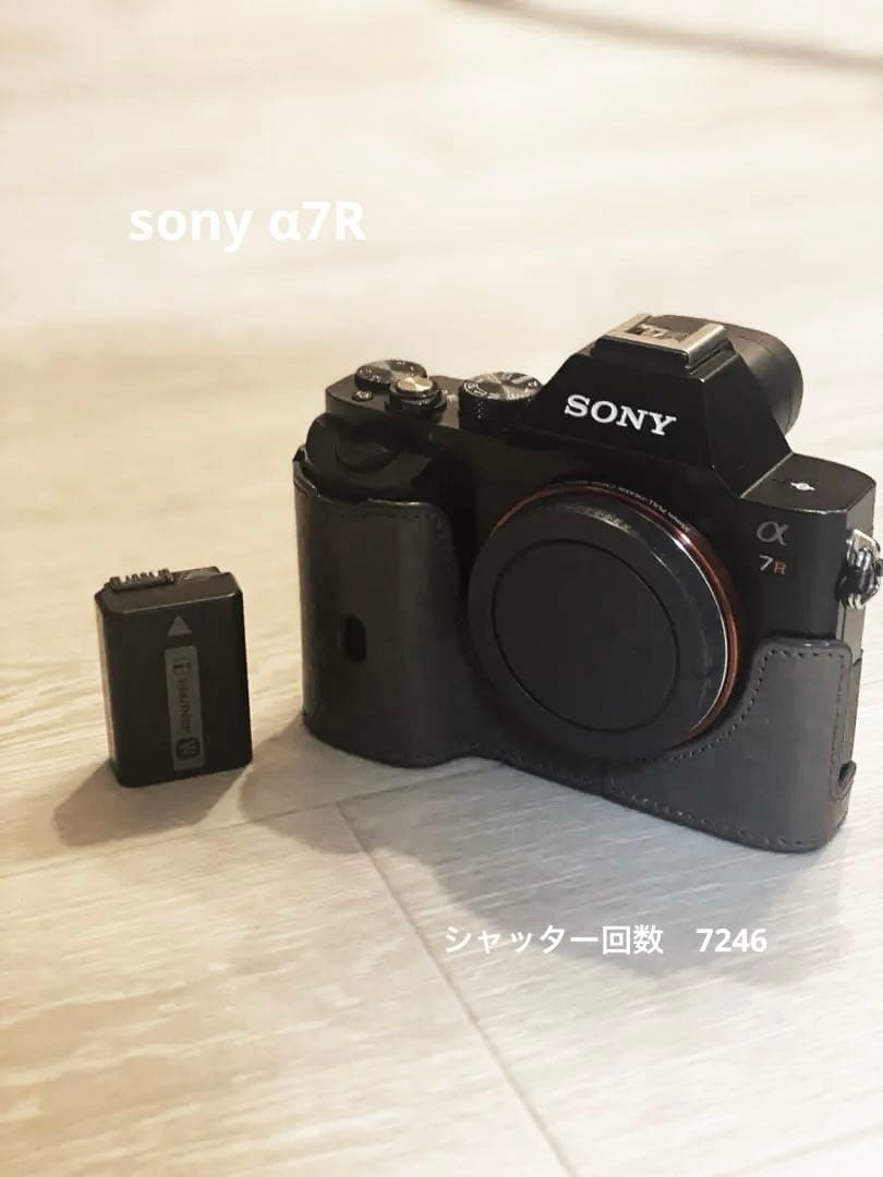 SONY α7R フルサイズ　ミラーレスカメラボディ　シャッター回数7200
