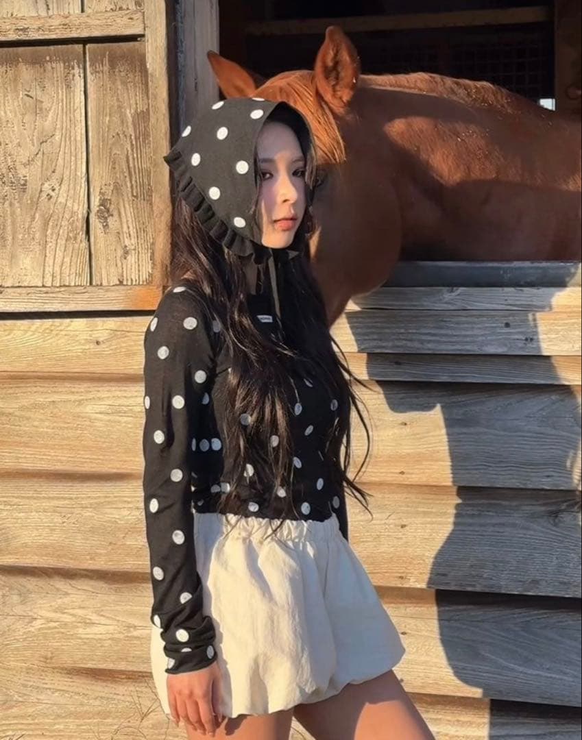 SLY スライ　ミチ MICHIXSLY DOTS KNIT トップス