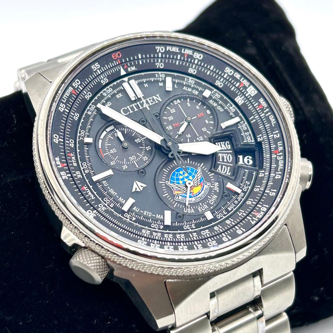 稼働 CITIZEN H610-T019382 ブルーインパルス エコドライブ