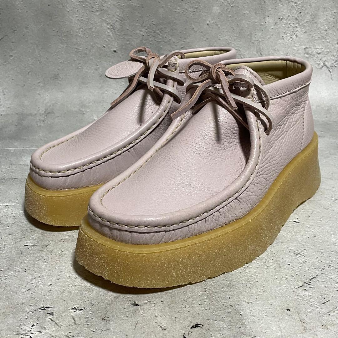 極美品　クラークス　Clarks × ザラ　ZARA　ワラビーブーツ　厚底