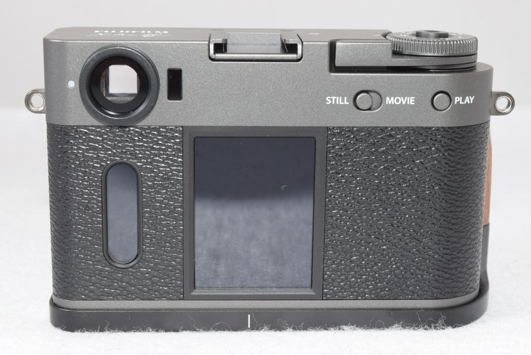 ショット数2回☆FUJIFILM X-half 木製グリップ☆チャコールシルバー