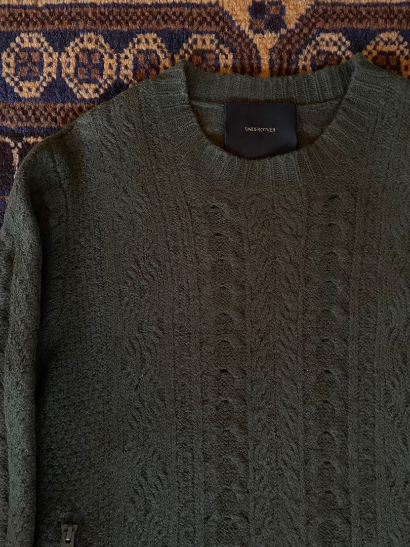 希少 UNDERCOVER FISHERMAN ZIP POCKET KNIT