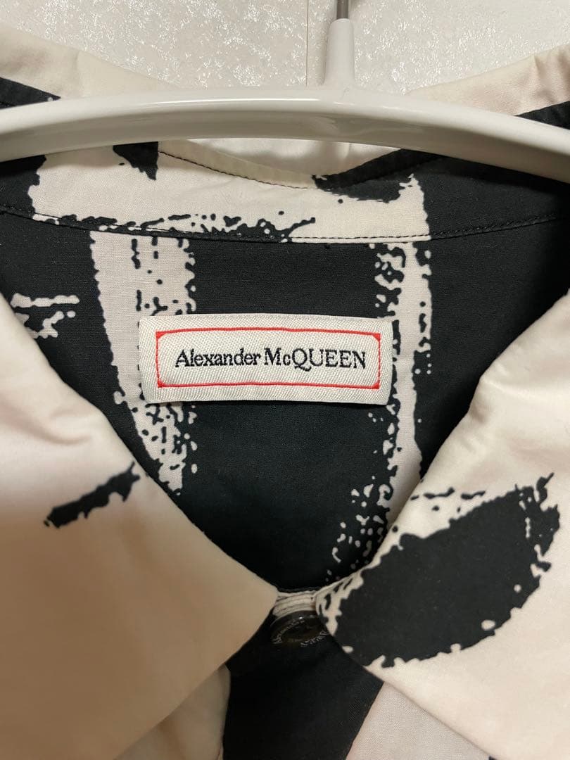 ば*ん様 Alexander McQueen アブストラクト柄長袖シャツ
