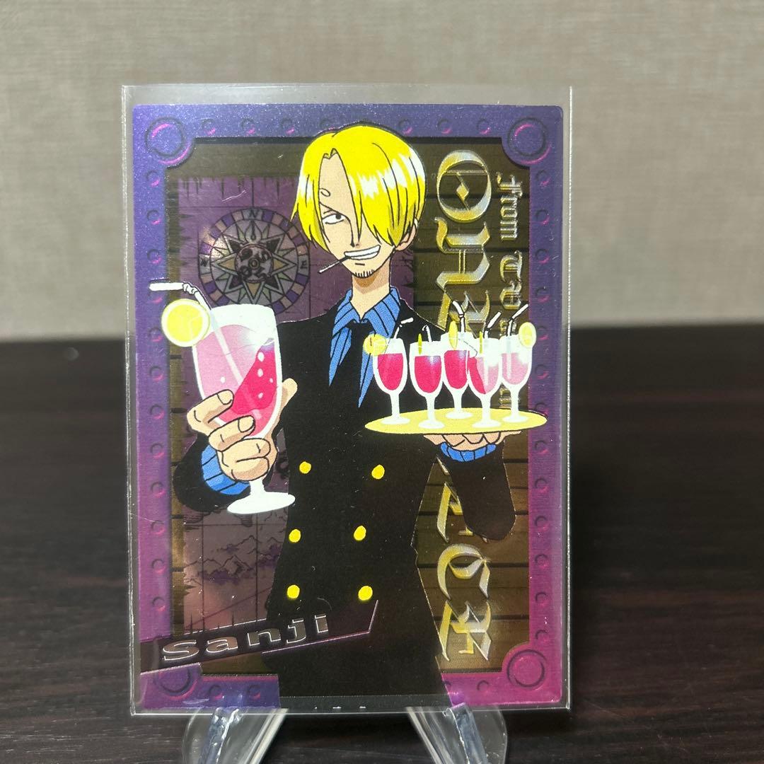 ワンピース　アマダ　エッチングカード　サンジ　当時物　貴重