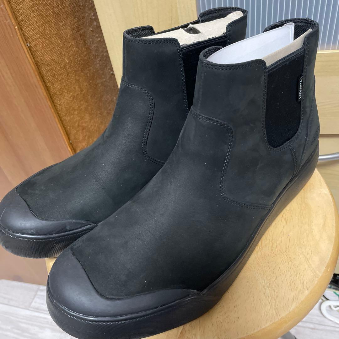 新品/24cm KEEN サイドゴアブーツ ウォータープルーフ レザー