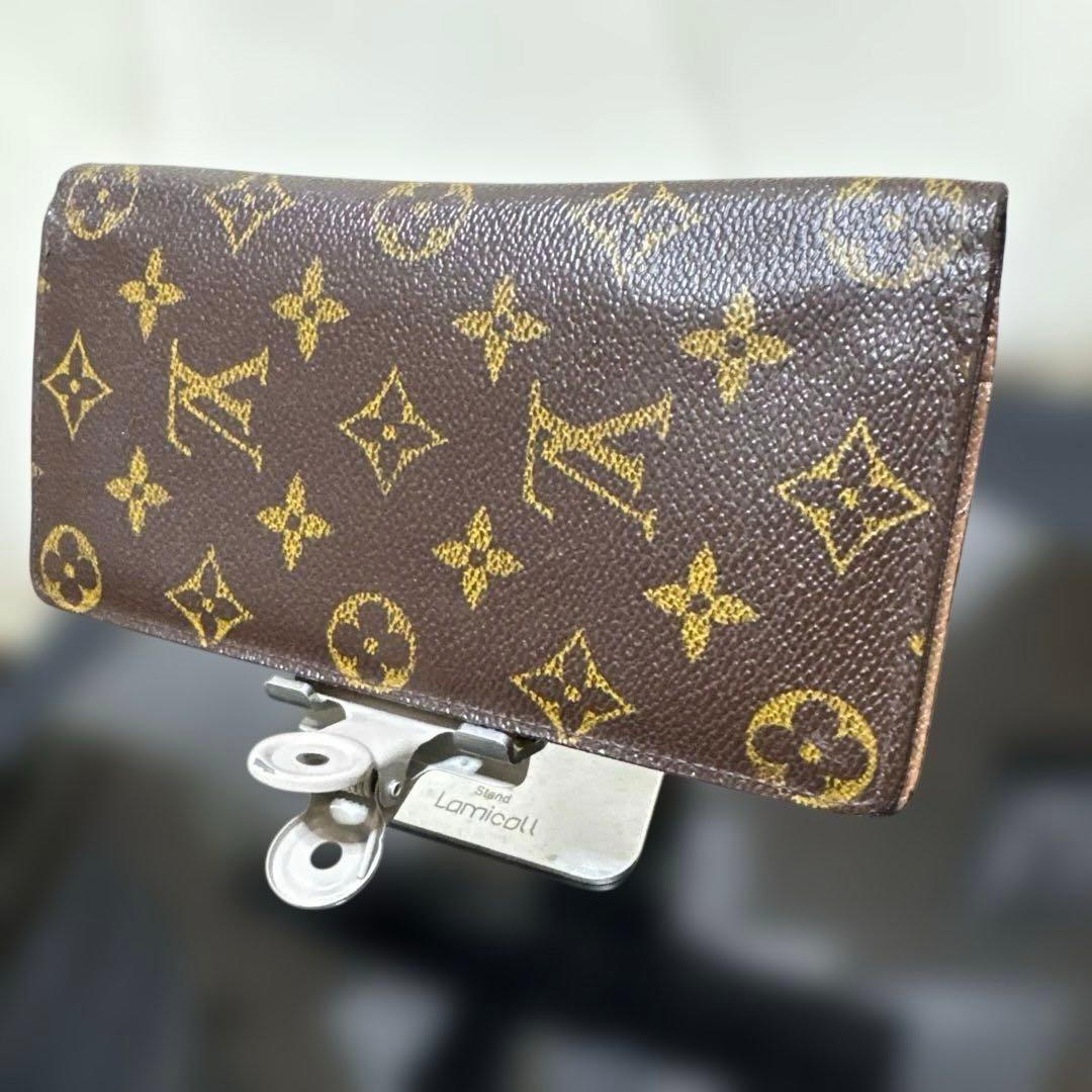 11☆美品☆モノグラム♪ポルトフォイユ ブラザ 二つ折り長財布