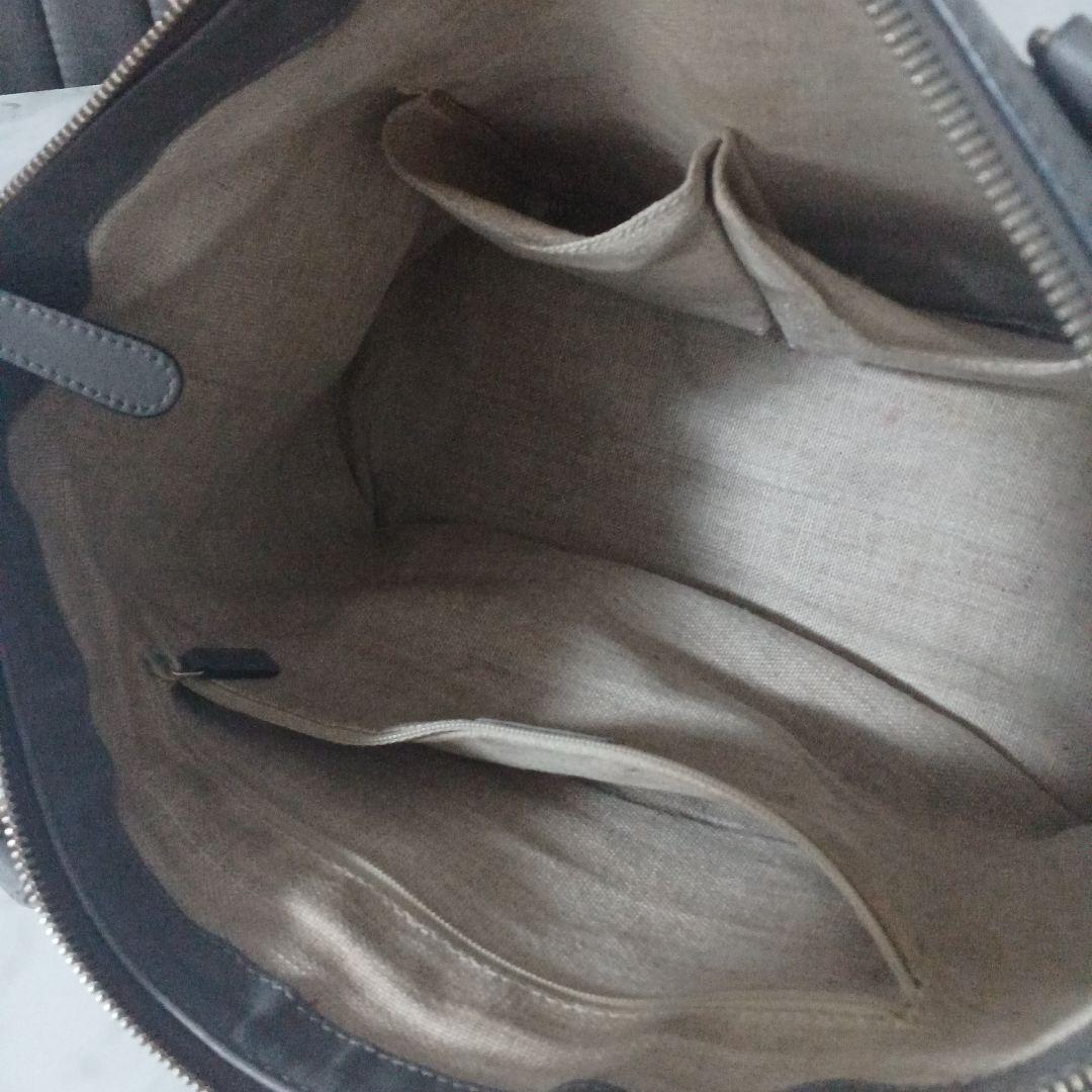 GUCCI グレー ハンドバッグ　ショルダーストラップ2way