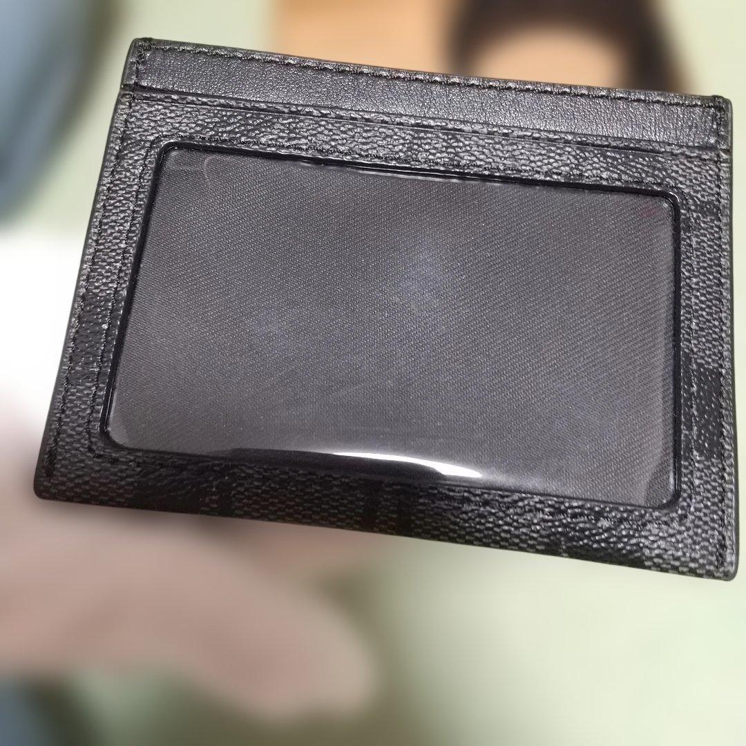 ★良品★コーチCOACH ブラックベルト＆カードケースセット