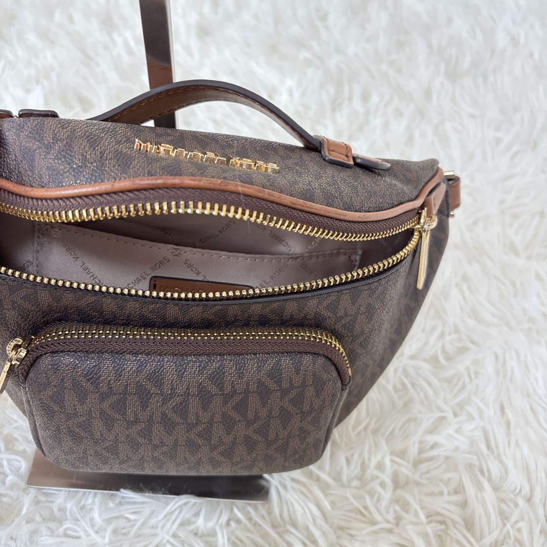 マイケルコース ウエストポーチ ブラウン系