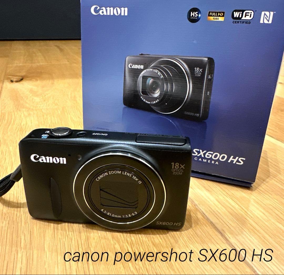 Canon PowerShot SX600 HS Wi-Fi ブラック　デジカメ