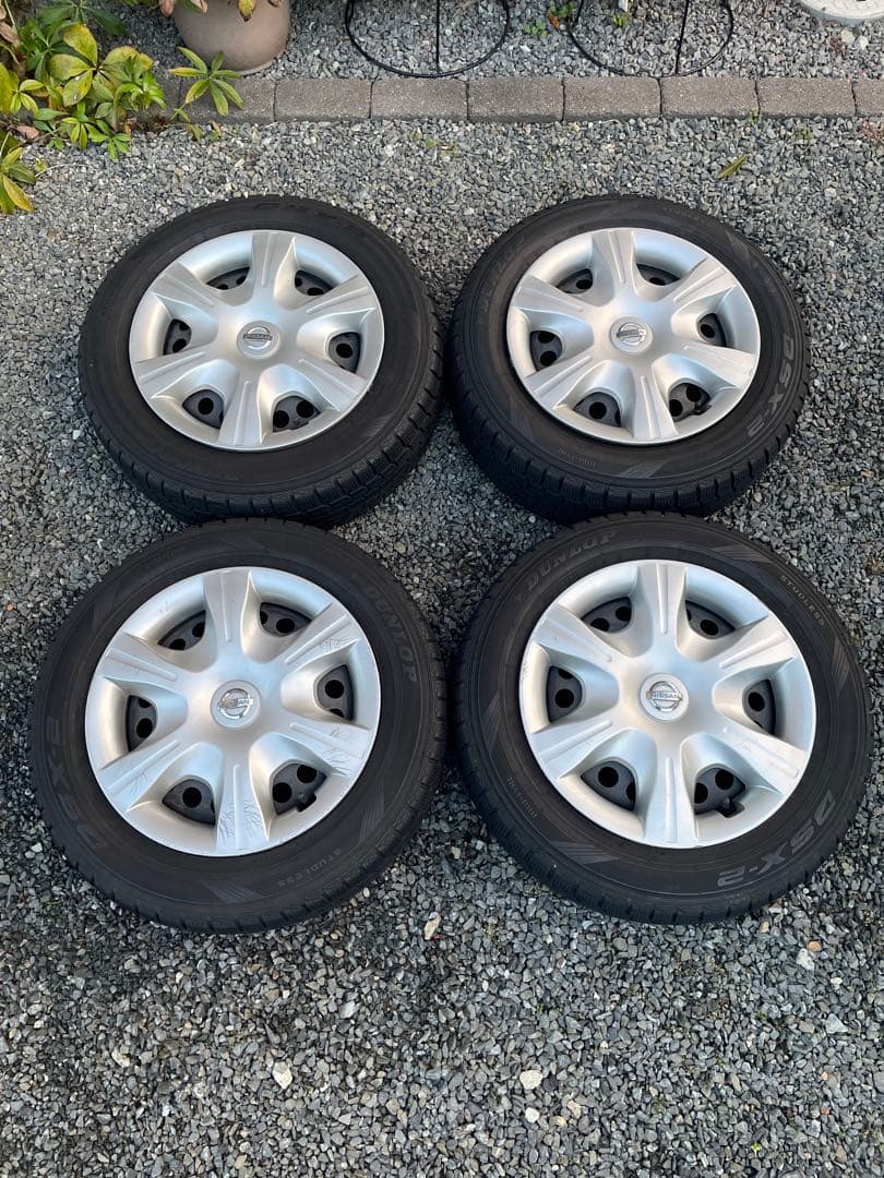 日産純正　185/65R15 ホイール4本セット ダンロップスタッドレスタイヤ