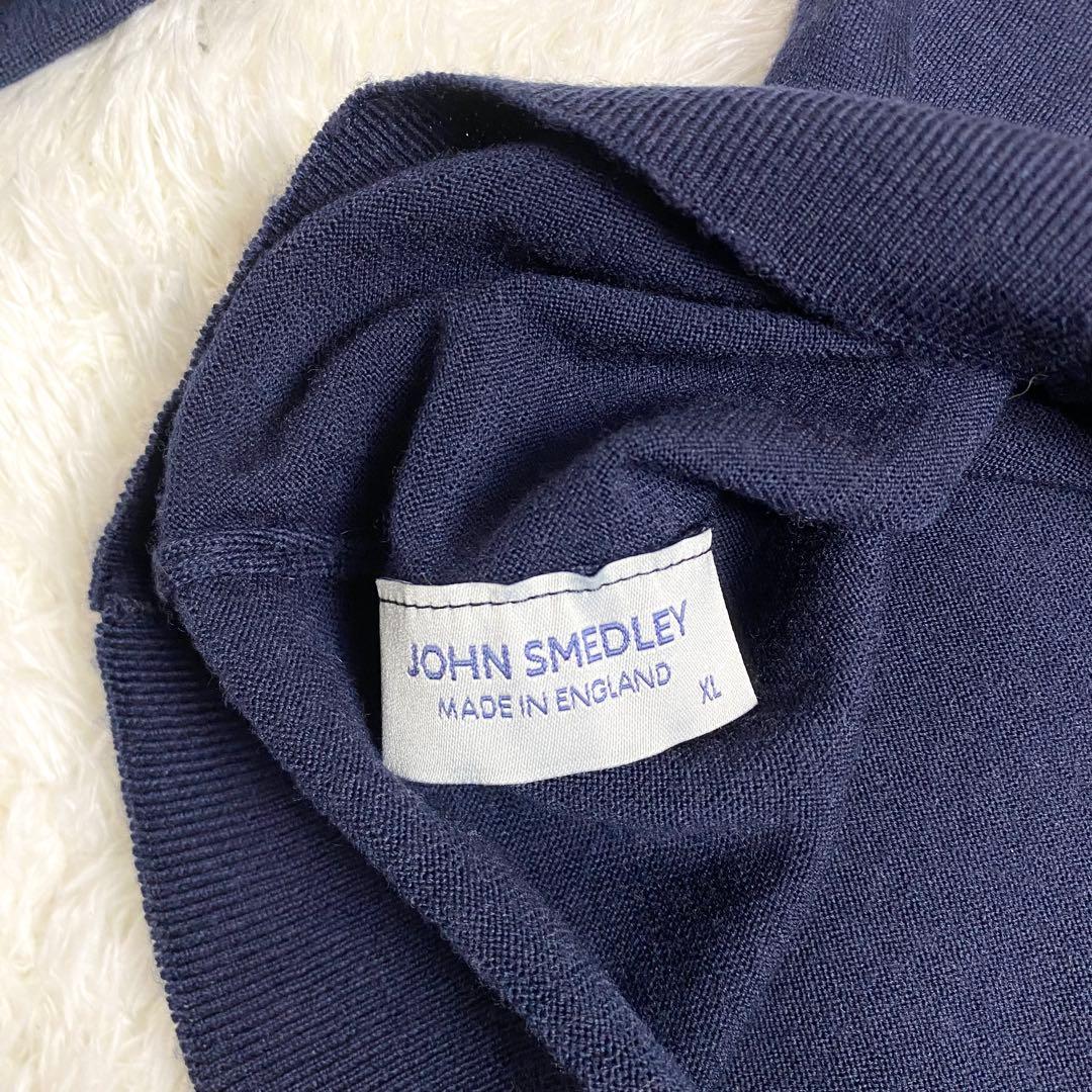 美品　希少XL 現行　ジョンスメドレー　ニット　タートルネック　メリノウール