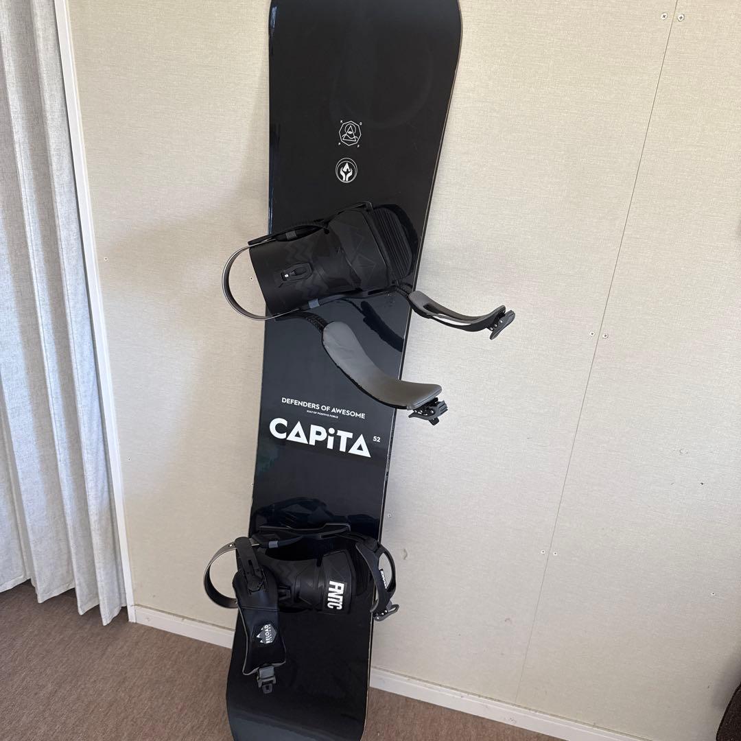 CAPiTA スノーボード ブラック ビンディング付き