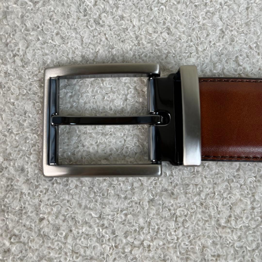 未使用級　MAGNANNI ベルト　レザー　ブラウン　保存袋付き
