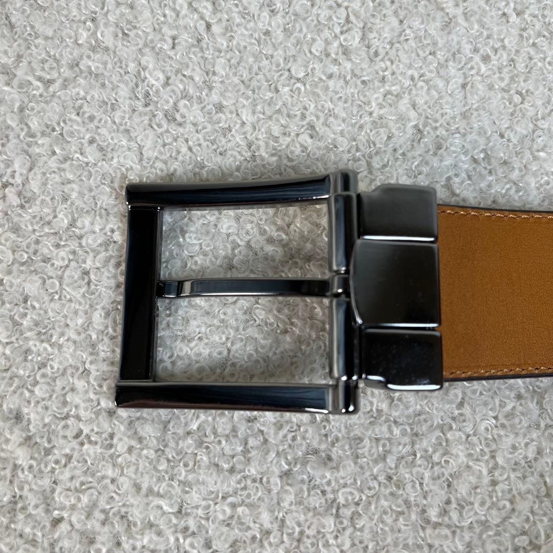 未使用級　MAGNANNI ベルト　レザー　ブラウン　保存袋付き