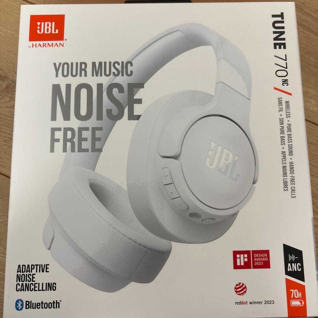 JBL TUNE 770 NC ワイヤレスヘッドホン ホワイト 極美品