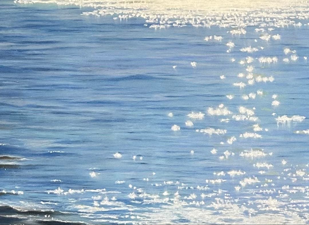 海の輝き パステル画 原画