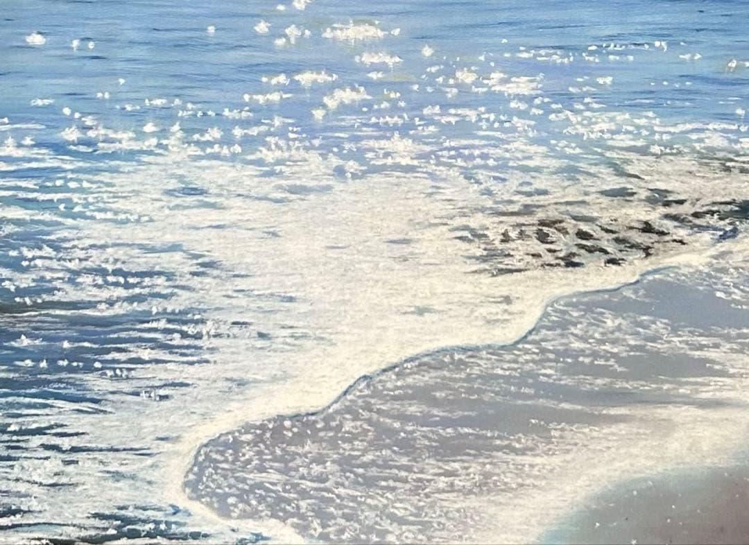 海の輝き パステル画 原画
