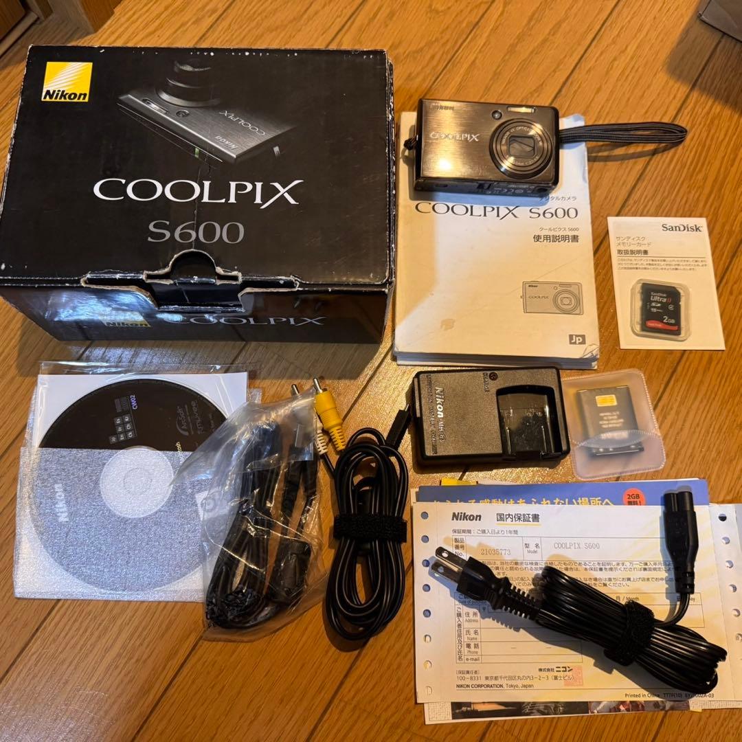 Nikon COOLPIX S600 本体 バッテリー充電器