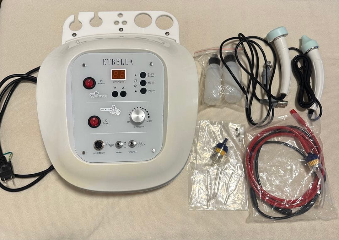 業務用美顔器3機能/セブンビューティー/超音波/吸引/スプレー/新品部品あり