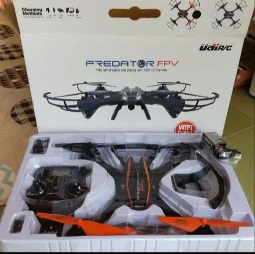 DBPOWER ドローン　新品未使用箱入り　ブラック×オレンジ　上空撮影