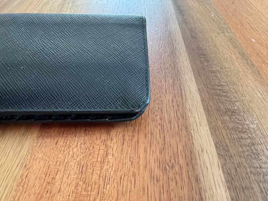 ク*ー様 PRADA ブラックレザー 長財布