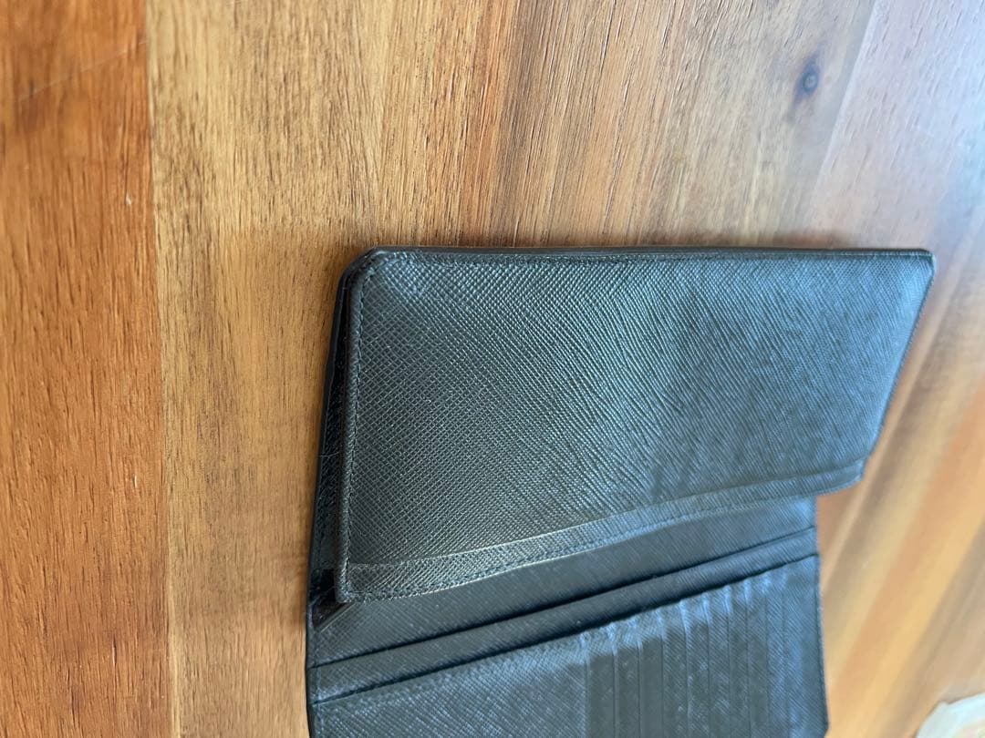 ク*ー様 PRADA ブラックレザー 長財布