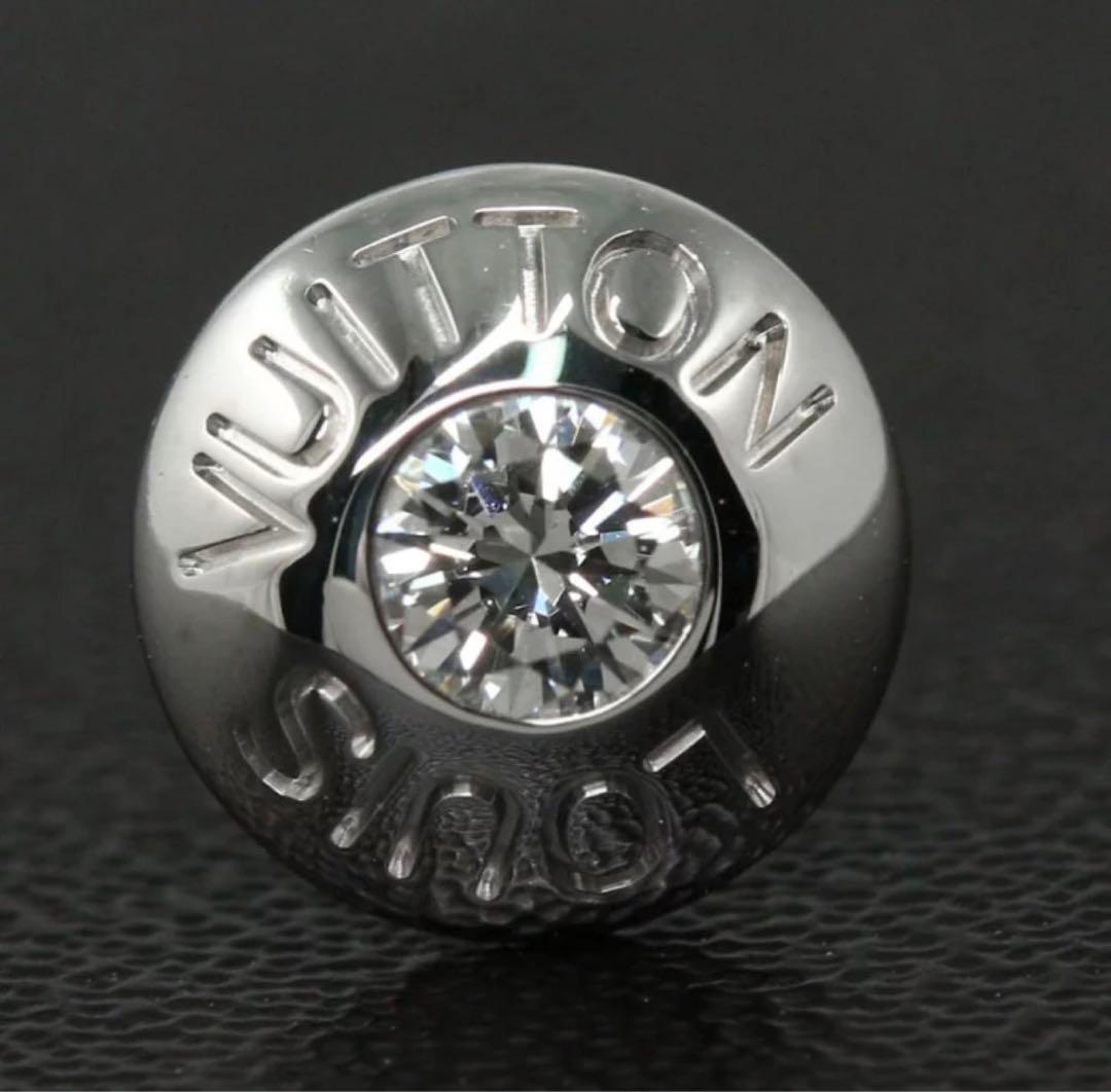 ルイヴィトン ダイヤモンドピアス K18 WG 750 ホワイト ゴールド