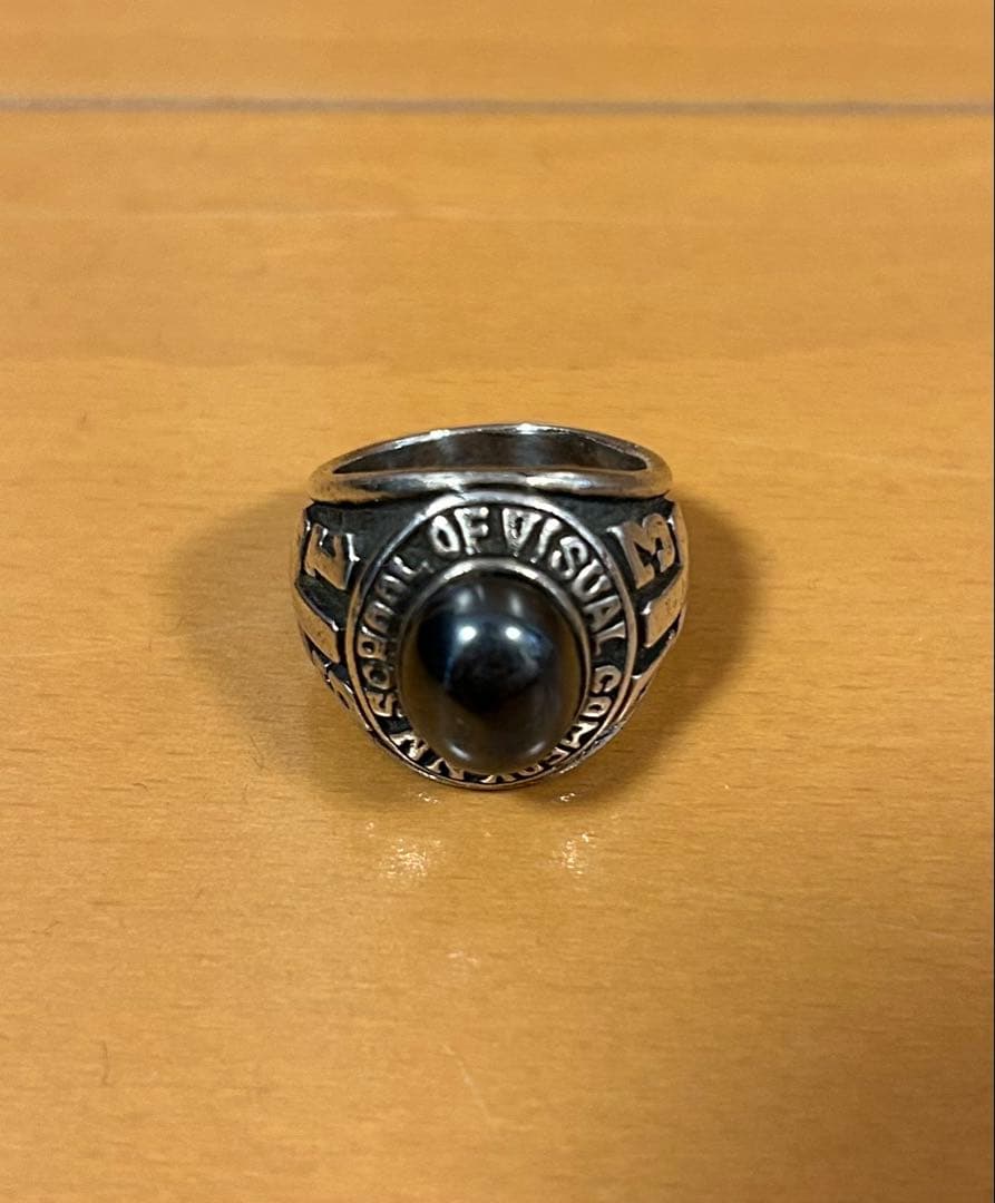 テ*ー様 ナンバーナイン　カレッジリング　numbernine 17 シルバー