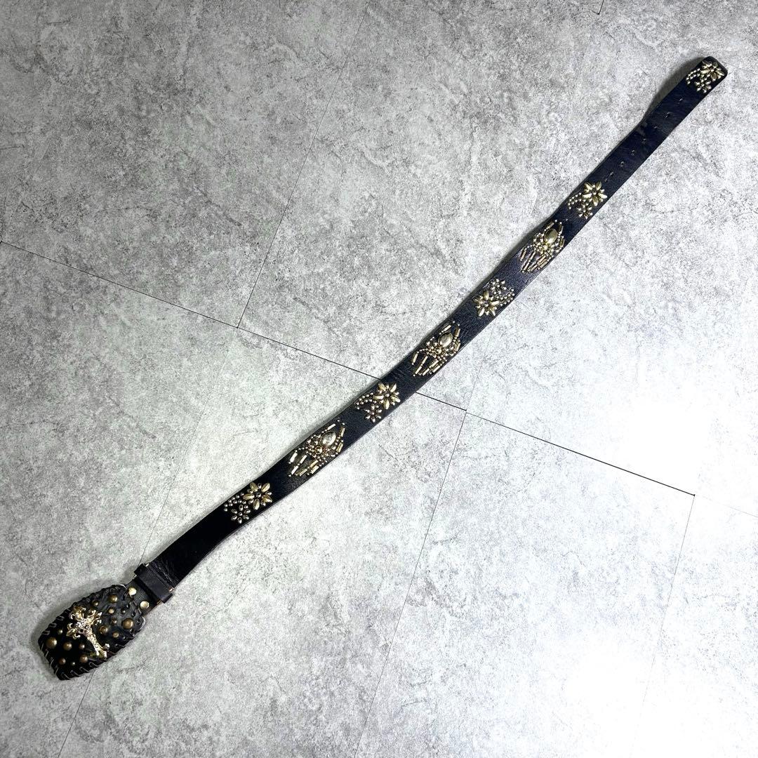 【archive】skull studs belt/Y2K/spider/十字架