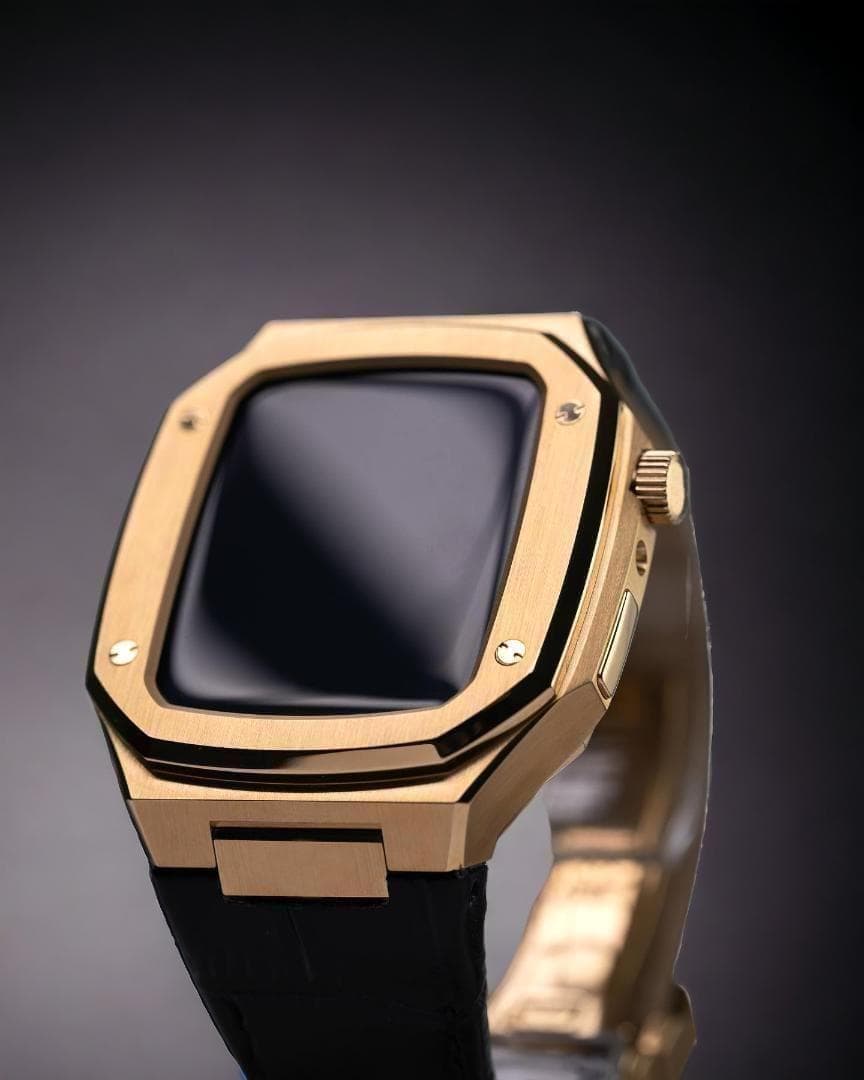 Apple Watch Case – Leather (Gold) 18K 時計