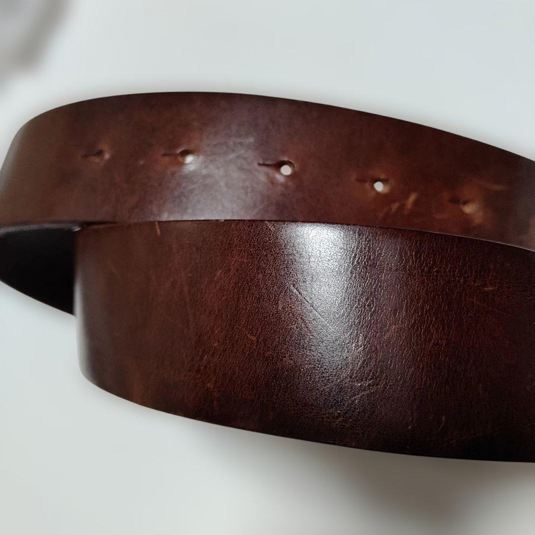 DOLCE & GABBANA レザー ベルト ブラウン