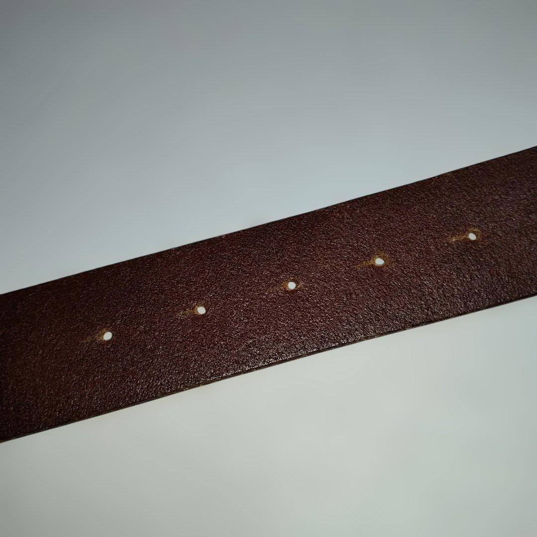 DOLCE & GABBANA レザー ベルト ブラウン